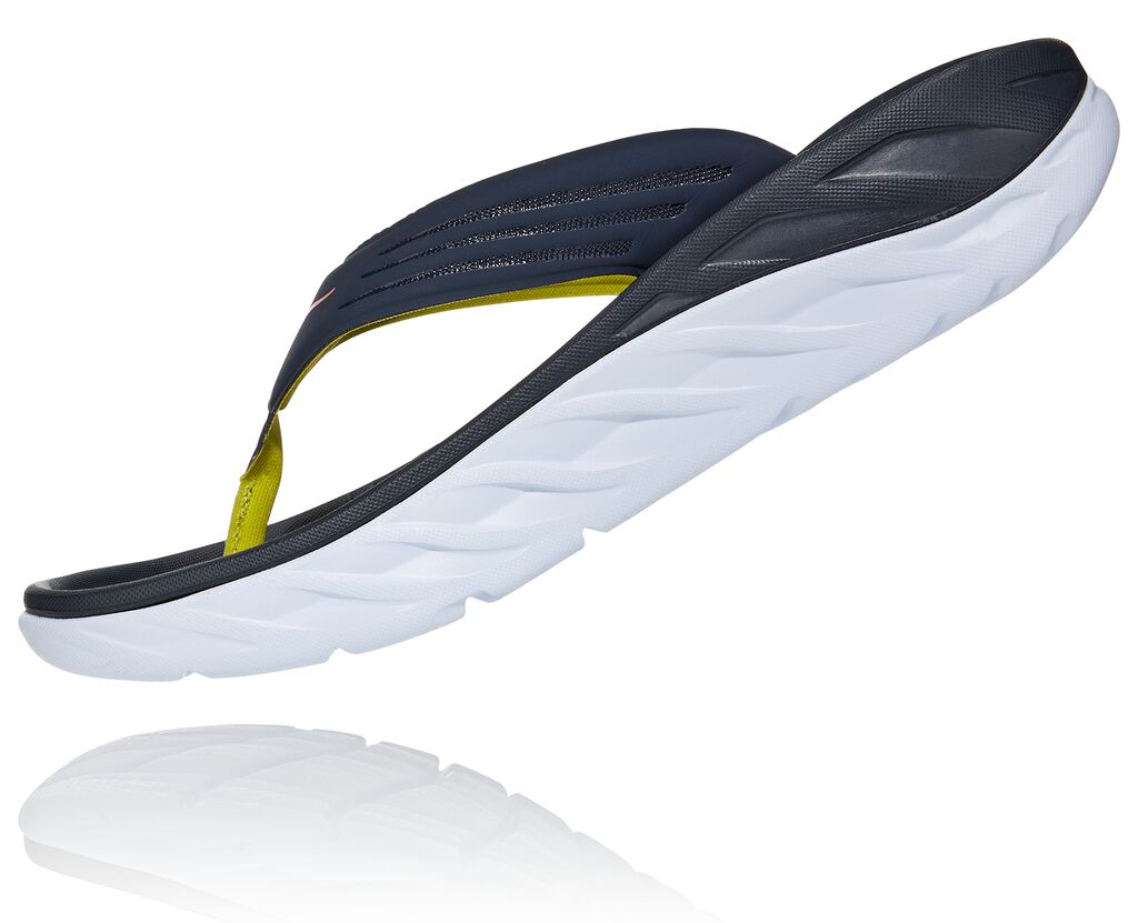 HOKA Men's ORA RECOVERY FLIP OMBRE BLUE/FIESTA