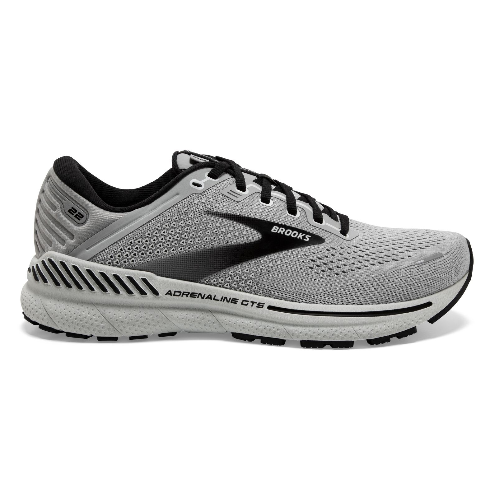 Brooks Men s Adrenaline GTS 22 Narrow Alloy Grey Black